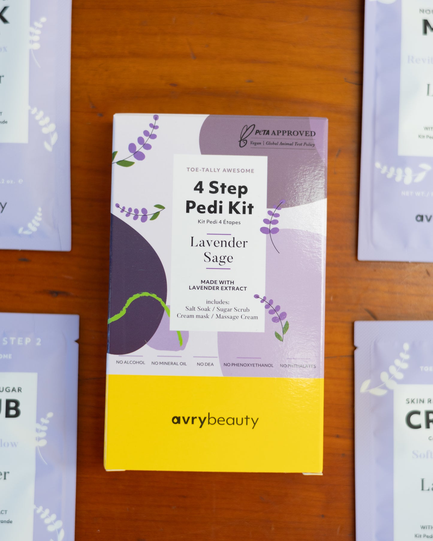 4 Step Pedi Kit - Lavender Sage