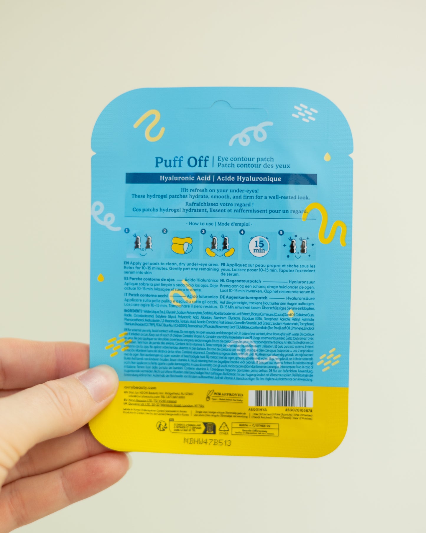 Puff Off Eye Patch - Hyaluronic Acid