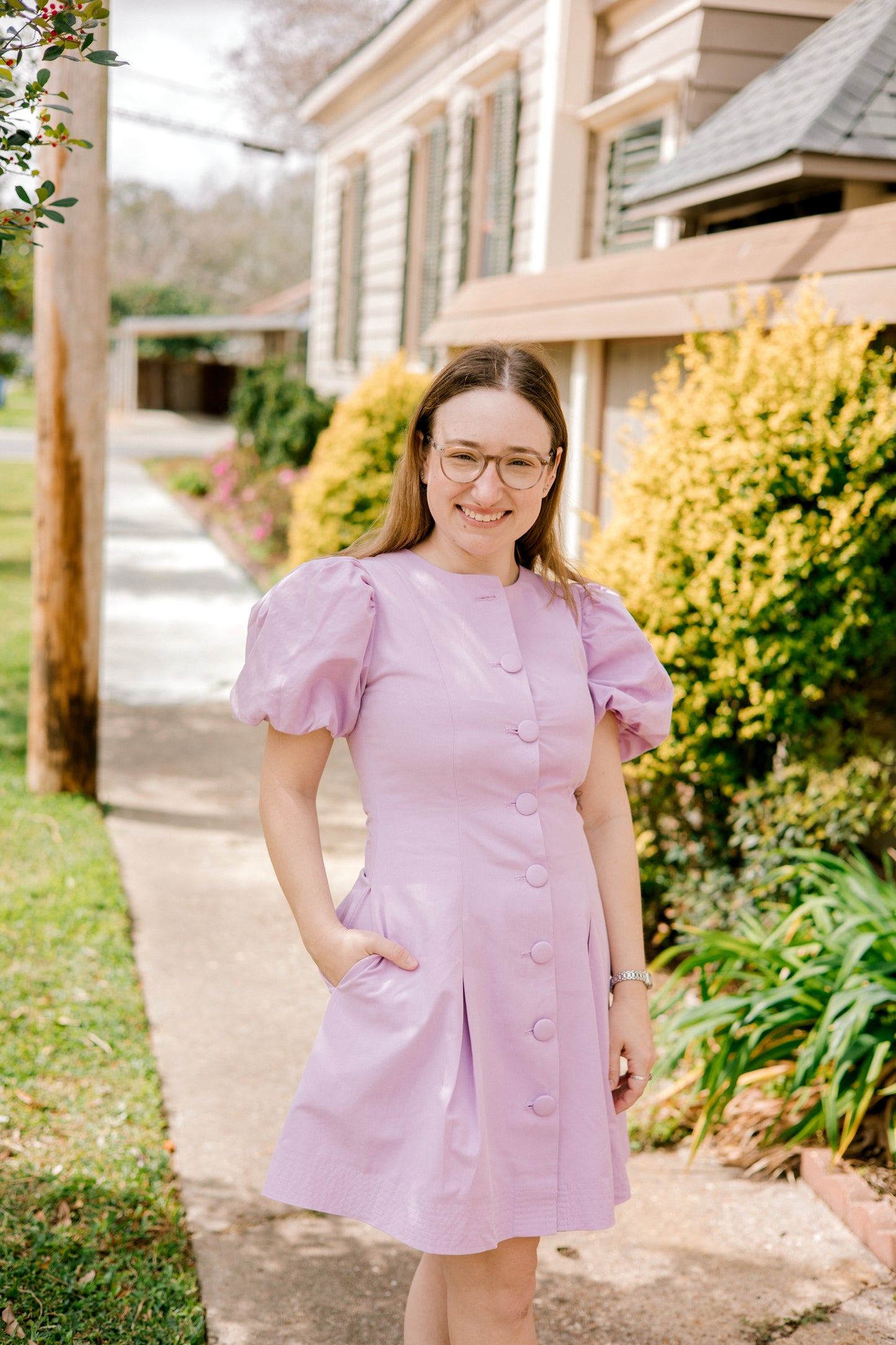 Button Down Mini Dress