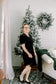 Holiday Black Velvet Dress