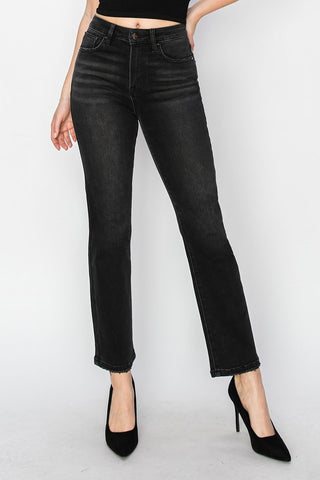 High Rise- Crop Black Jean