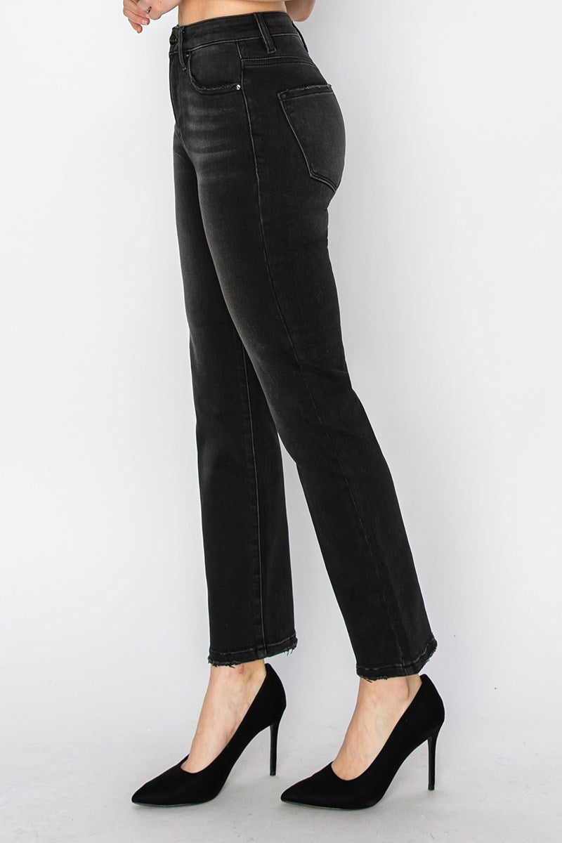 High Rise- Crop Black Jean