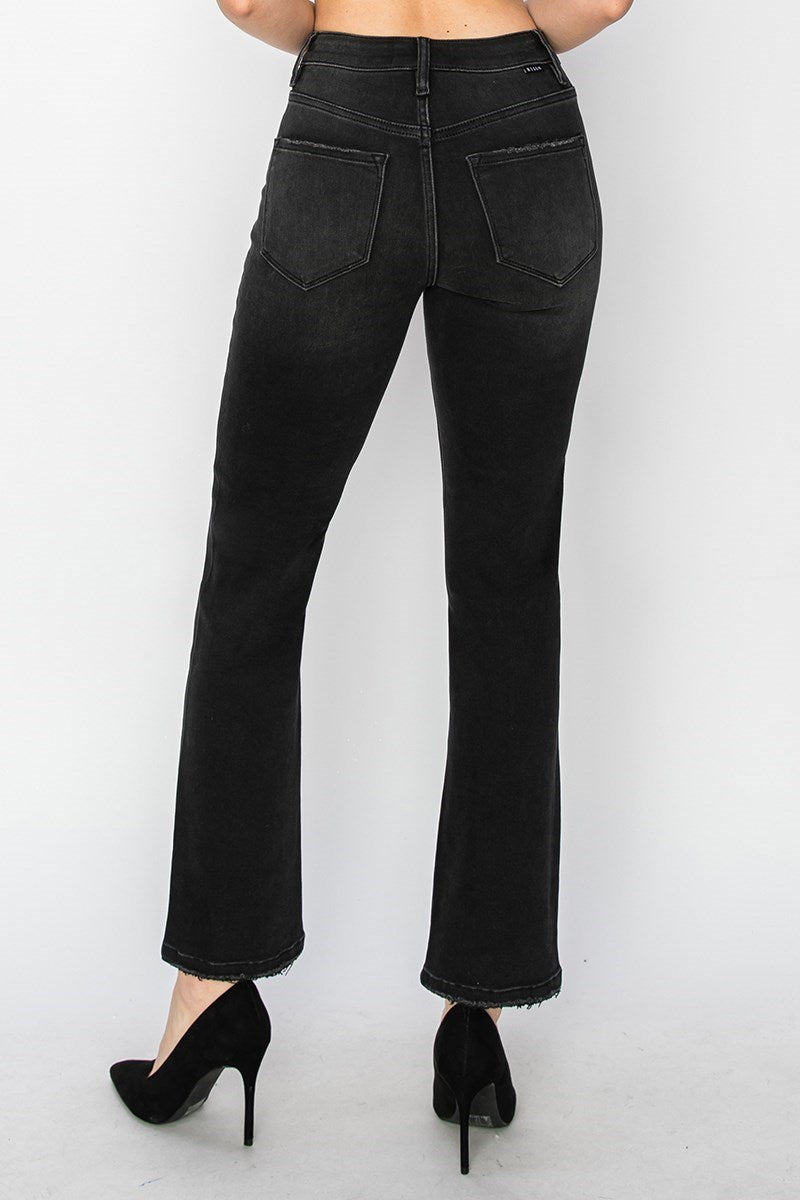 High Rise- Crop Black Jean