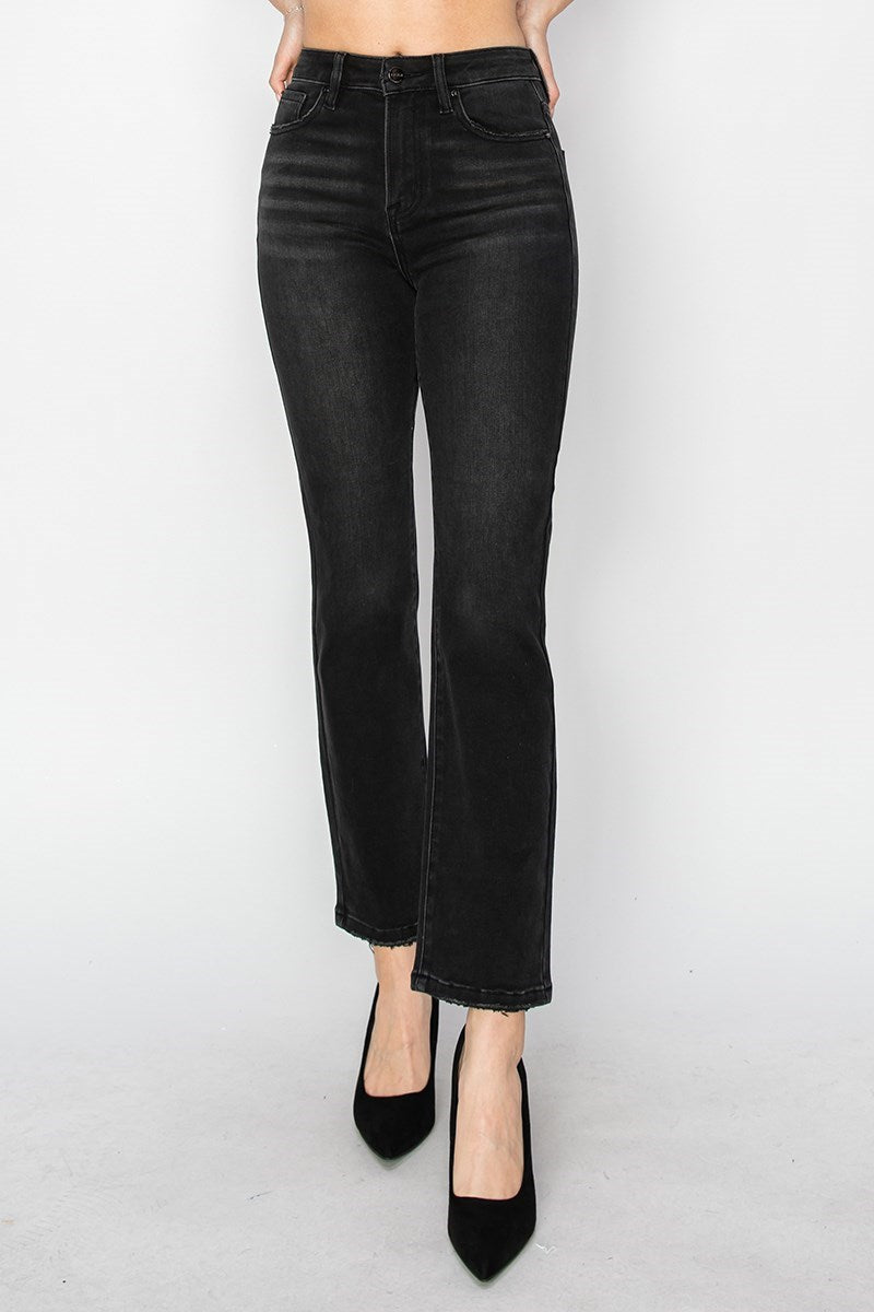 High Rise- Crop Black Jean