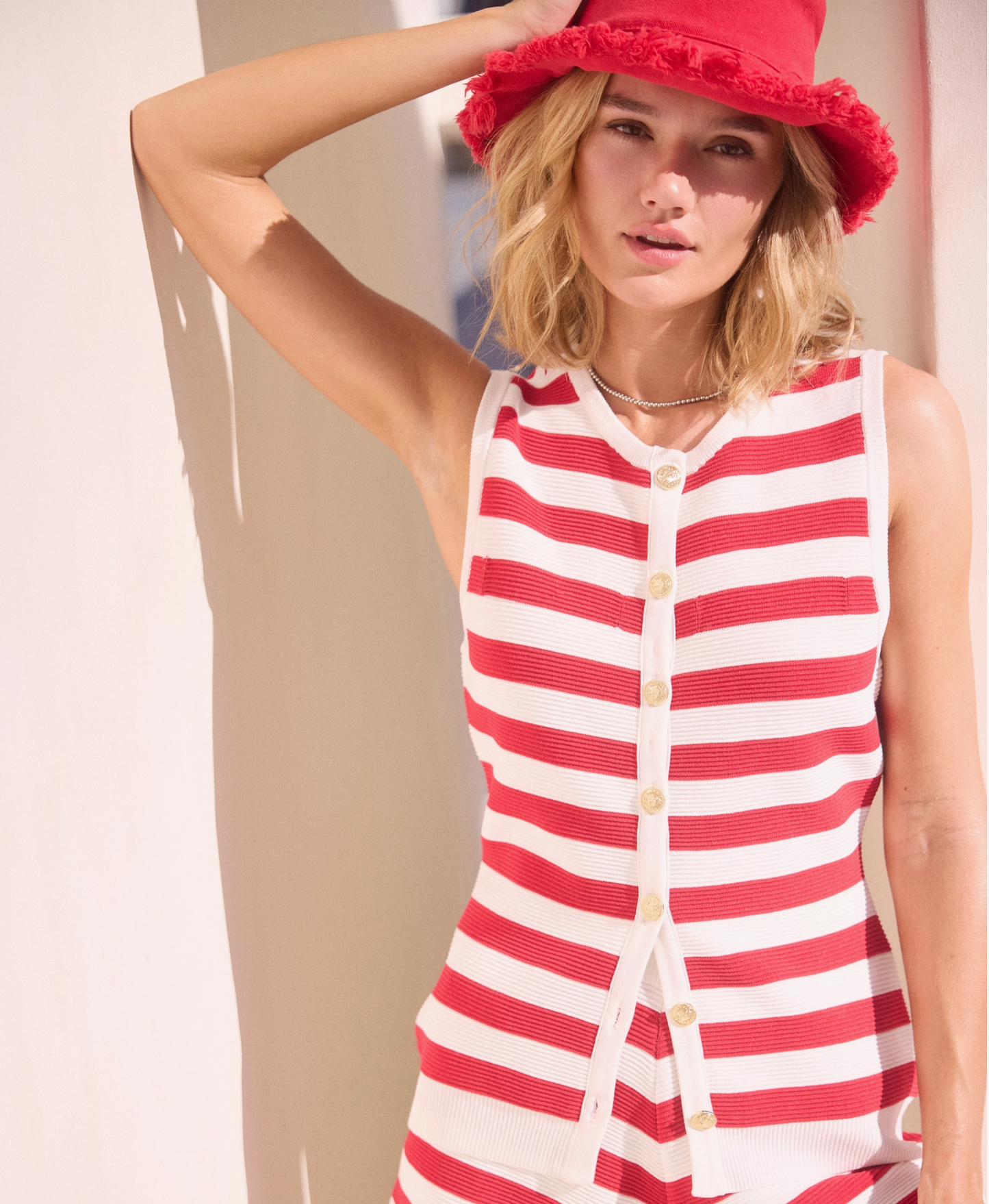 Sailor Stripe Knit Vest