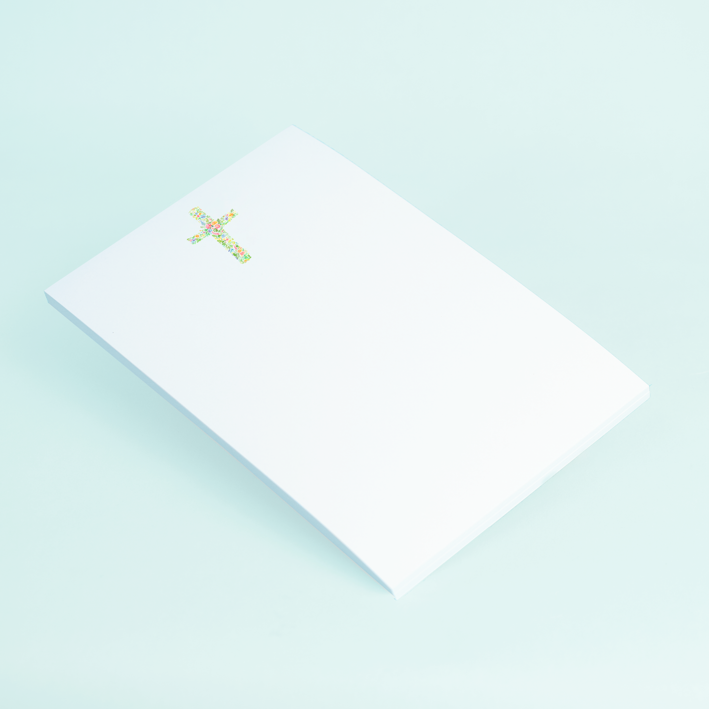 Floral Cross Notepad