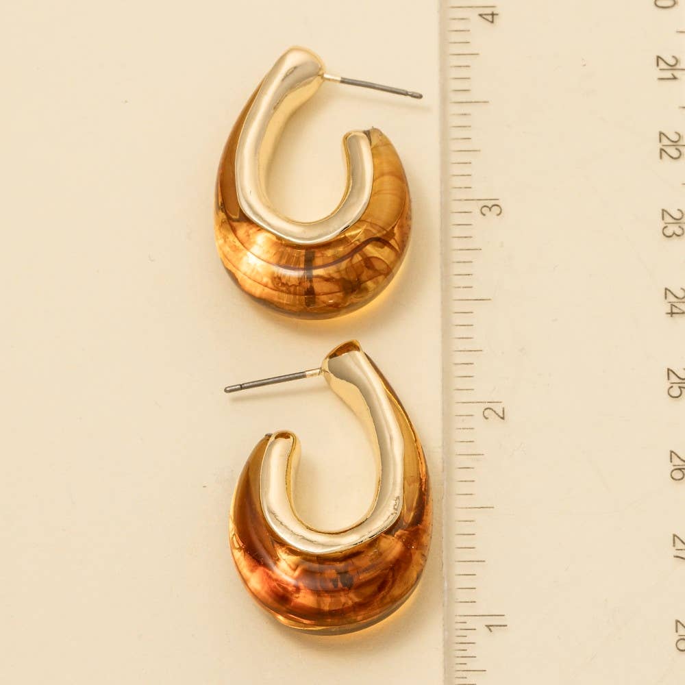 Oval Hoop Earrings