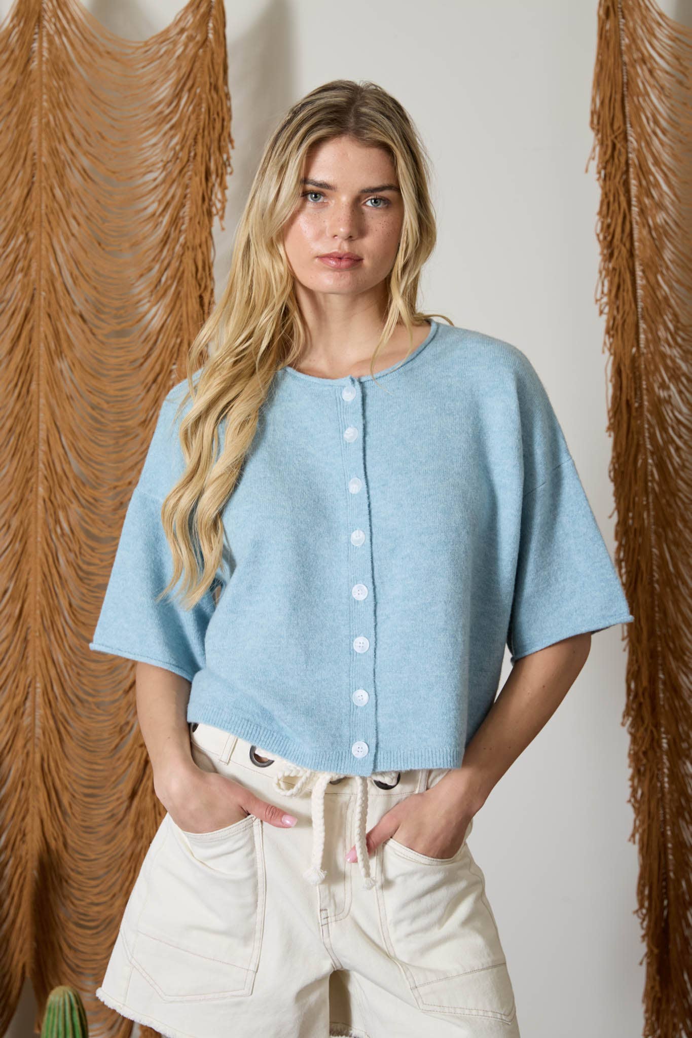 Light Blue Cardigan