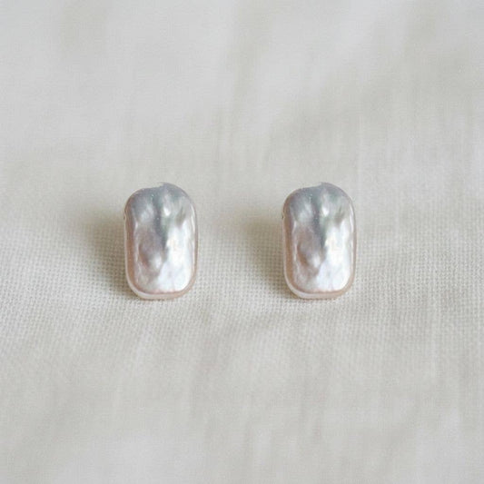 Baroque Pearl Stud Earrings