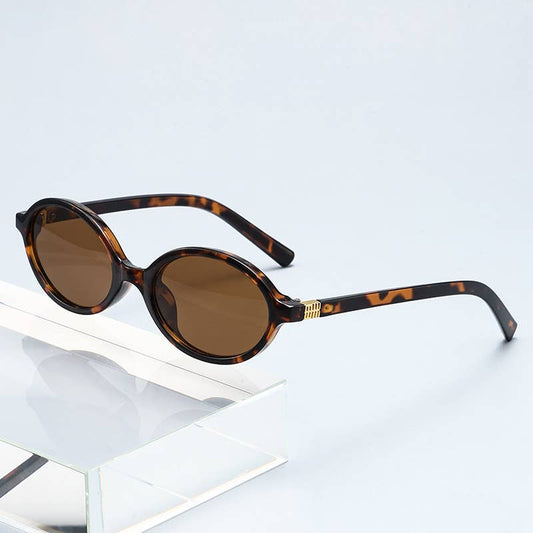 Small Oval-Frame Sunglasses