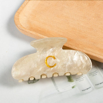 Letter Claw Clip