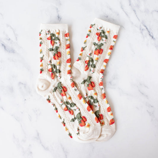 Strawberry Farm Sock