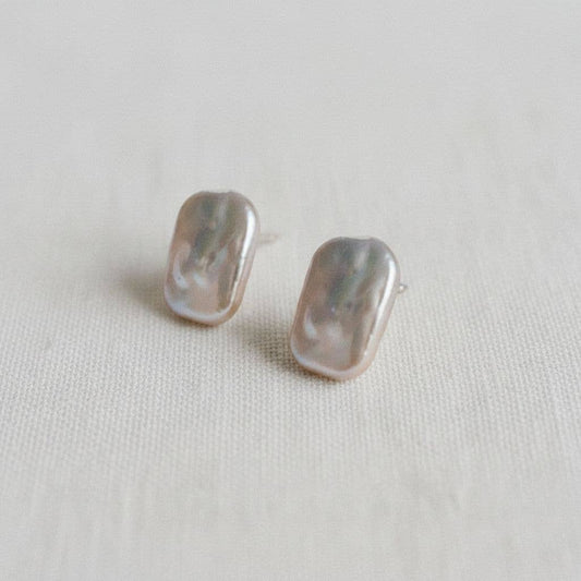 Baroque Pearl Stud Earrings