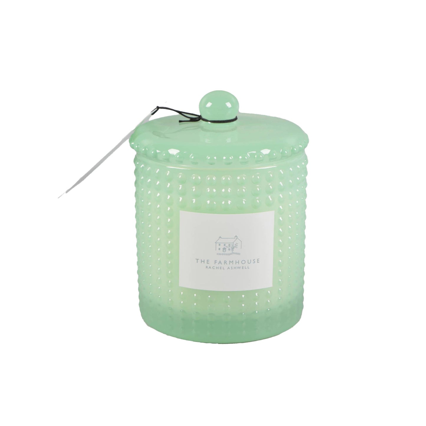 Green Hobnail Candle – Eucalyptus Mint