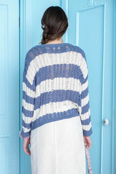 Blue Stripe Sweater