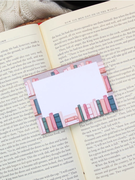 Cozy Books Post-It Notepad