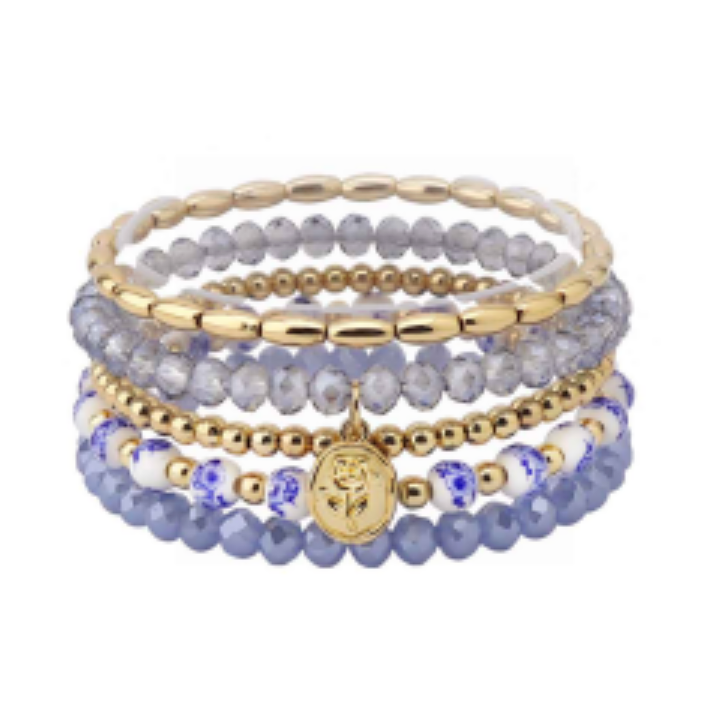 Pagoda Garden Bracelet Blue