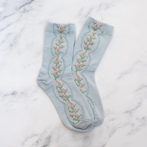 Antique Tulip Sock
