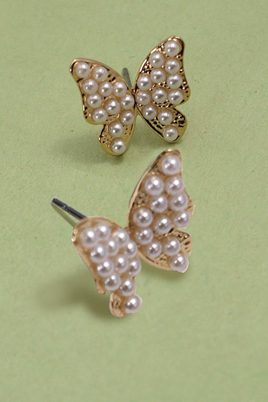 Pearl Butterfly Stud