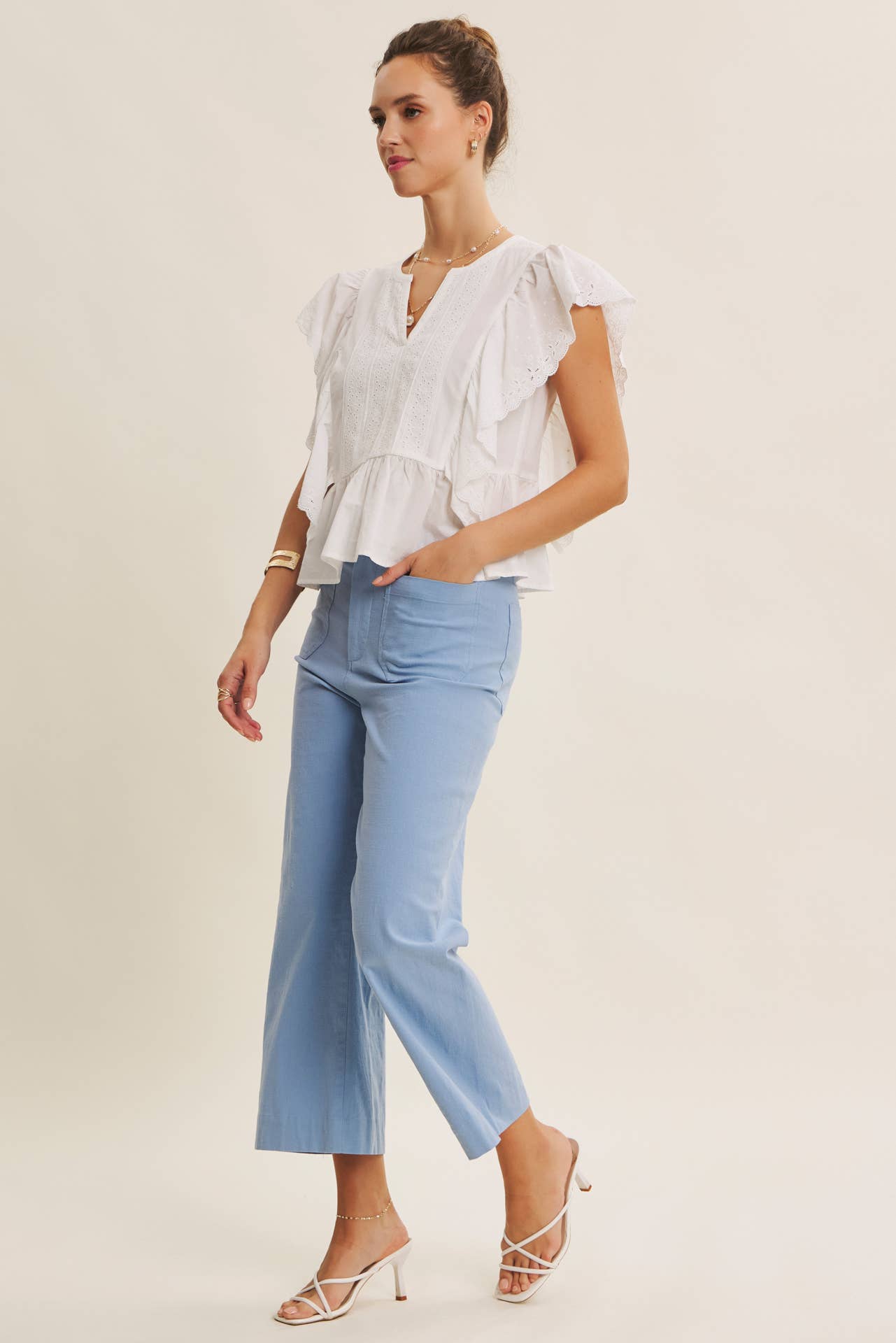 Linen Ankle Pants