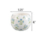 Ceramic Blue Floral Candle – Garden Terrace