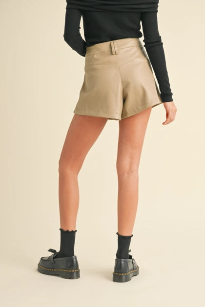 Pleather Shorts