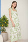 Green Floral Midi Dress