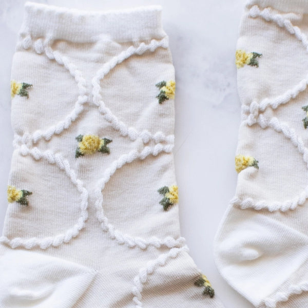 Antique Floral Socks