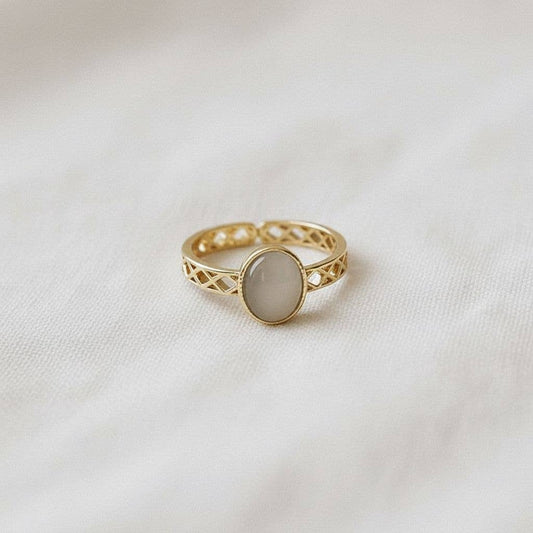 French Palace Cat's Eye Ring