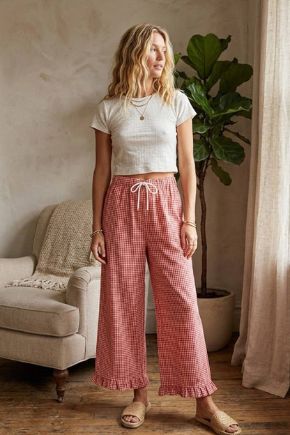 Gingham Pants