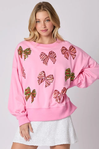 Christmas Bow Sweatshirt