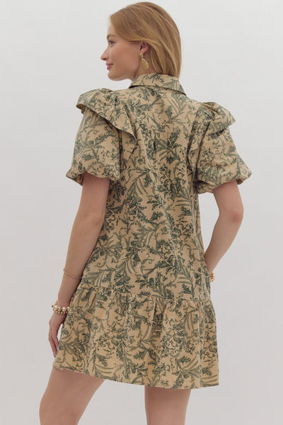 Green Toile Dress