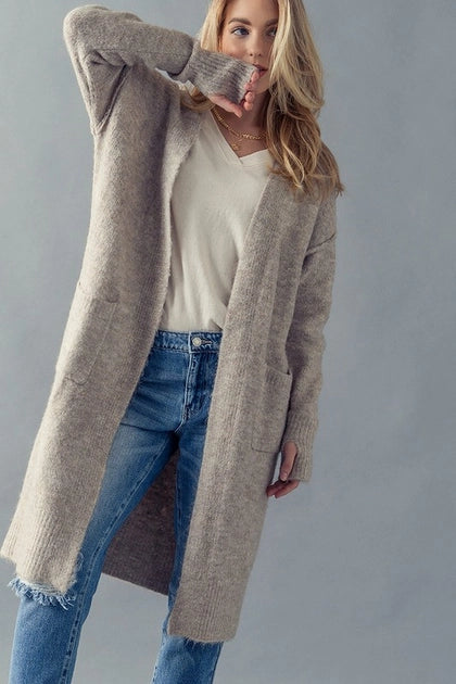 Fuzzy Knit Cardigan