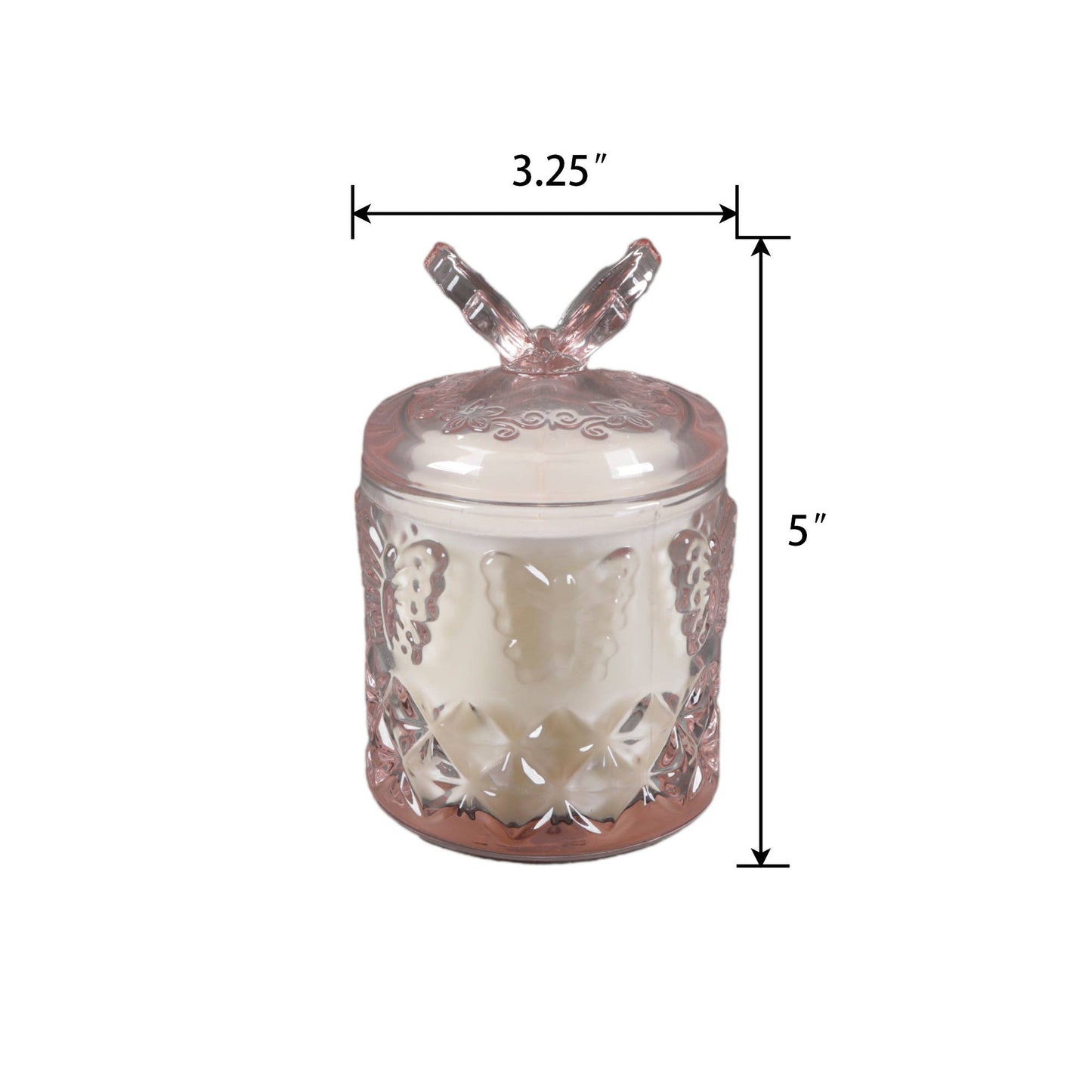 Butterfly Glass Candle