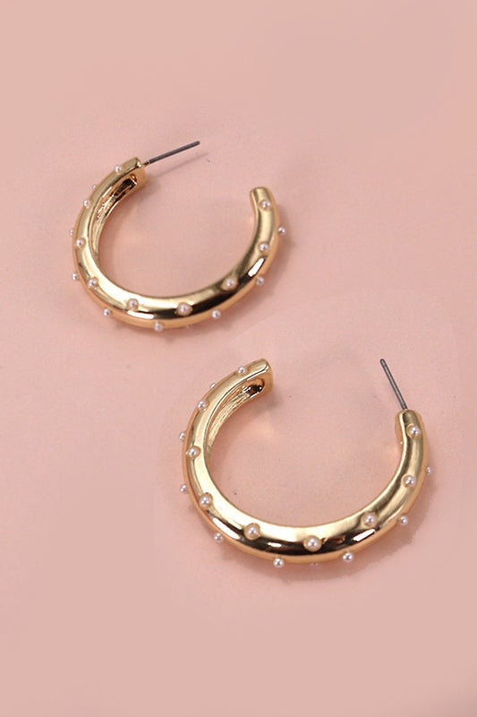 Mini Pearl Stud Earrings