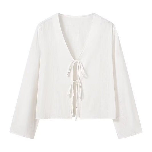 Front Tie Blouse