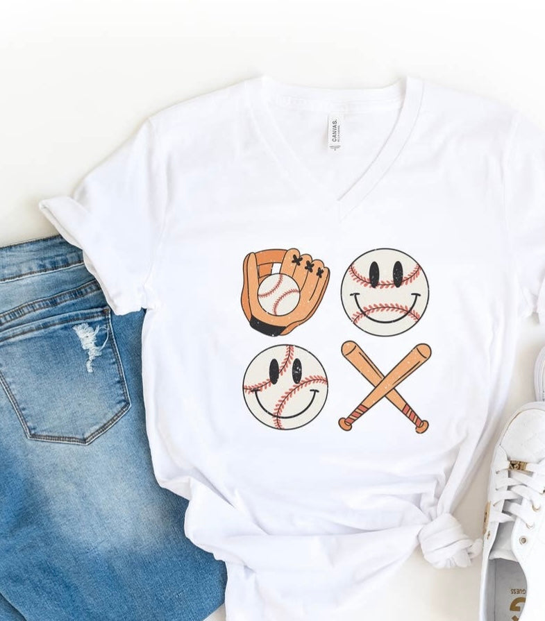 Bat and Baseball Tee