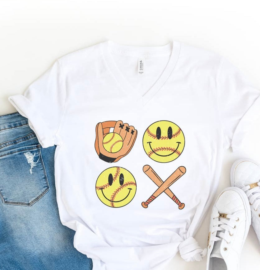 Bat and Softball Tee