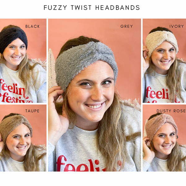 Fuzzy Twisted Headband