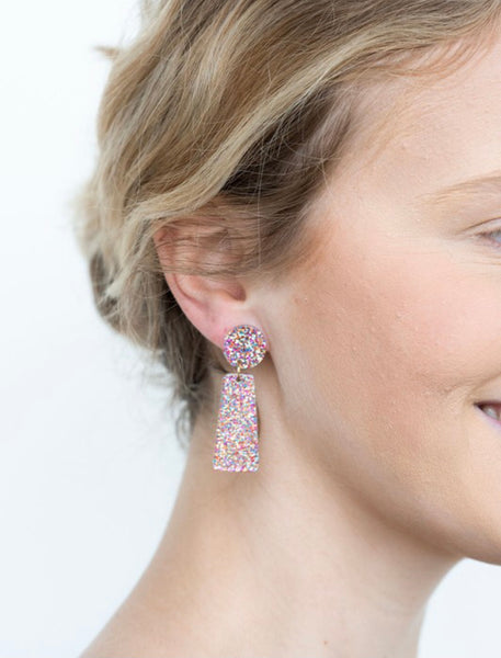 Rainbow Glitter Earrings