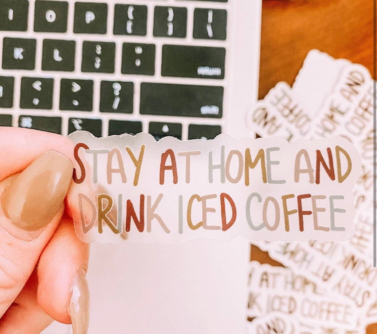 Clear Drink Iced Coffee Sticker